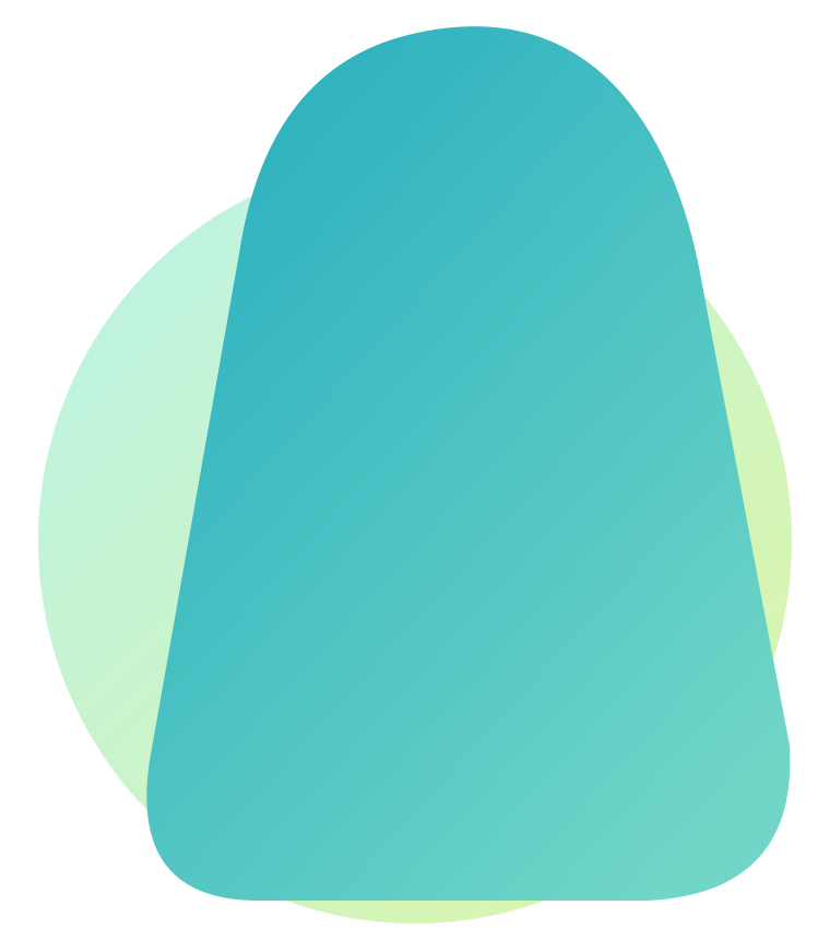 Latar ilustrasi turquoise dan lime
